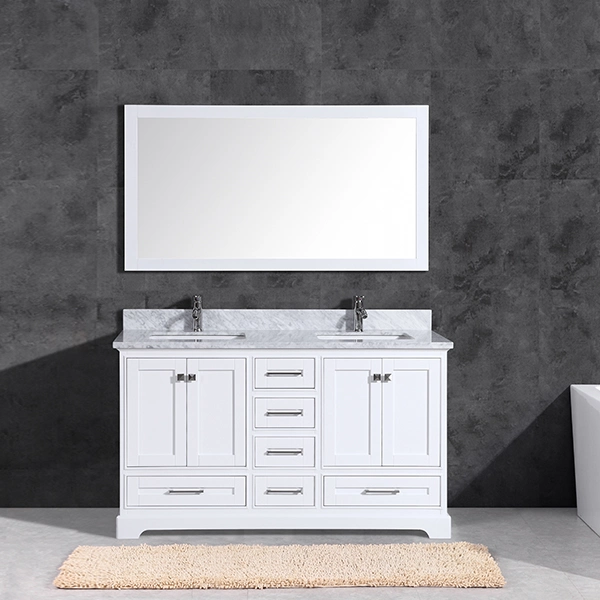 Solid Wood Bathroom Vanity Cabinet T9311-60W