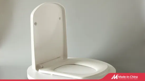 Assento sanitário quadrado, assento sanitário de plástico UF para vaso sanitário padrão com lento